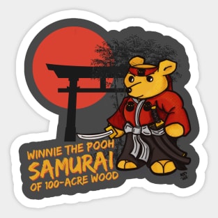 Winnie The Pooh - Samurai of 100-Acre Wood Sticker